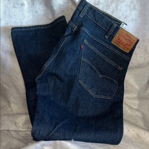 Levi's Men's Dark Indigo Straight Leg Western Fit Jeans 36X32